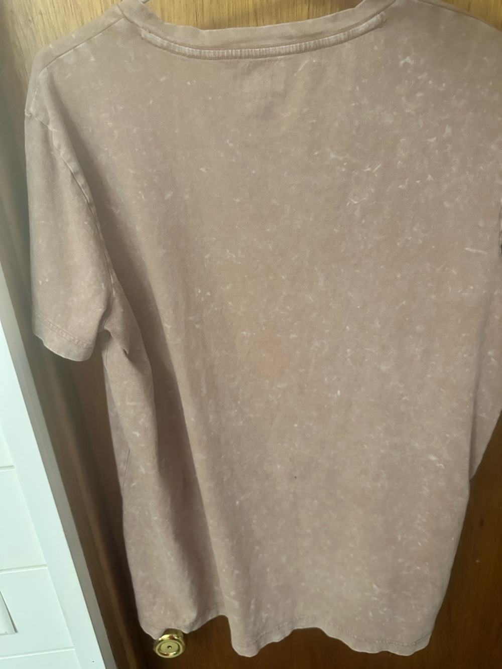 Victoria secret PINK Washed Mauve/tan V-Neck Tee- size medium - Picture 6 of 6